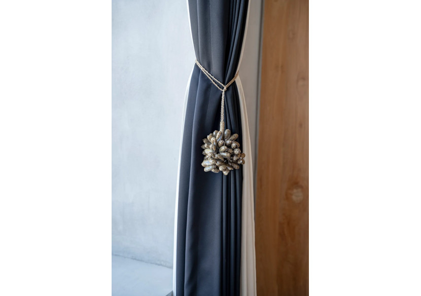 Tassel en Coquillage Marron - Artisanat Balinais - BALE048Br - Bazar Bizar