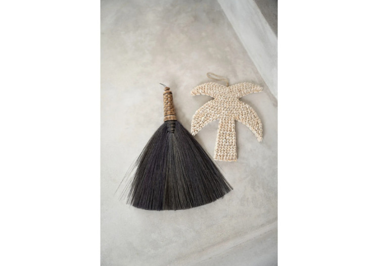 Balai en Paille - Noir - Accessoire Boho Indispensable - JAAT009B - Bazar Bizar 2