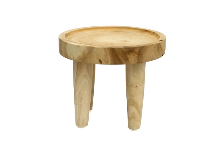 Table d'Appoint Samanea - Naturel - Élégance Boho - JAAM008N-35 - Bazar Bizar