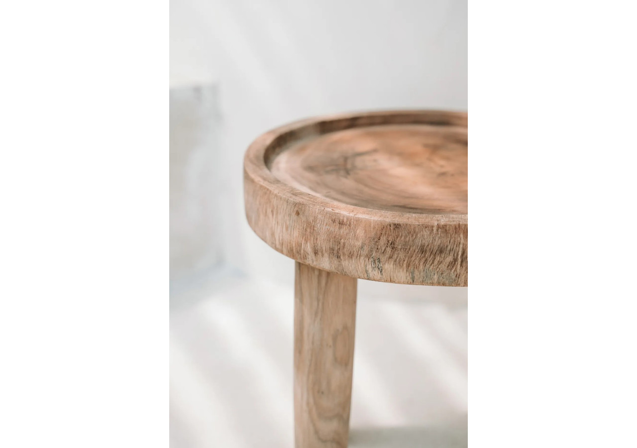 Table d'Appoint Samanea - Naturel - Élégance Boho - JAAM008N-35 - Bazar Bizar