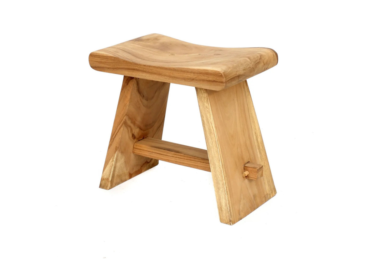 Tabouret Suar - 50 - Élégance Naturelle - JAAM002N-50 - Bazar Bizar