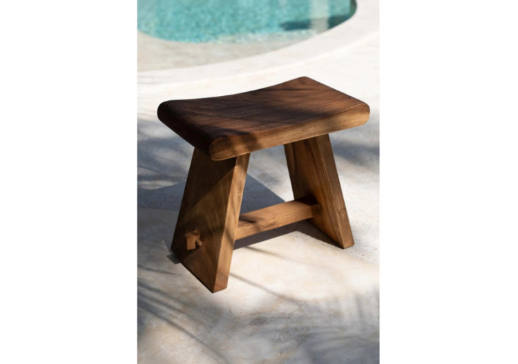 Tabouret Suar - 50 - Élégance Naturelle - JAAM002N-50 - Bazar Bizar 2