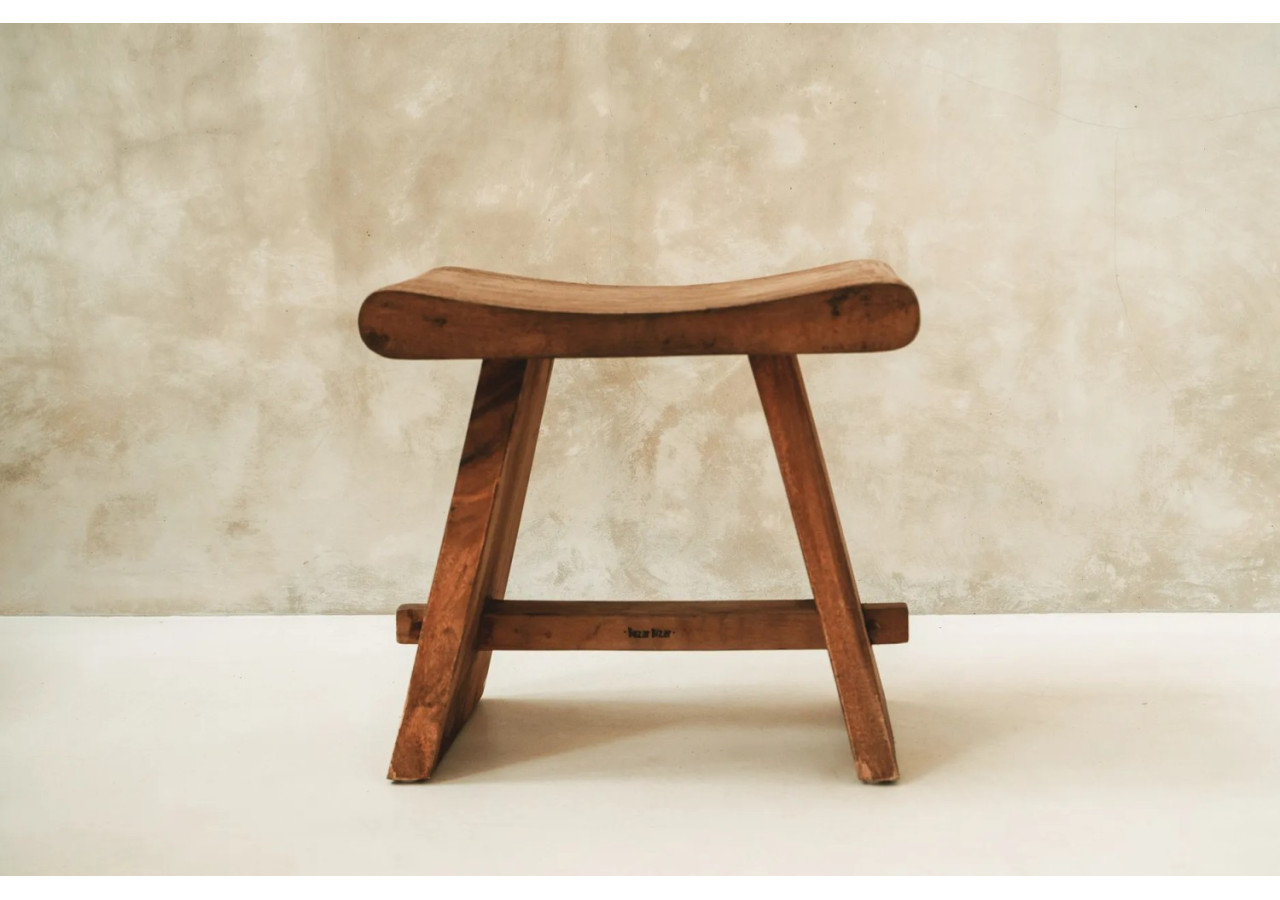 Tabouret Suar - 50 - Élégance Naturelle - JAAM002N-50 - Bazar Bizar