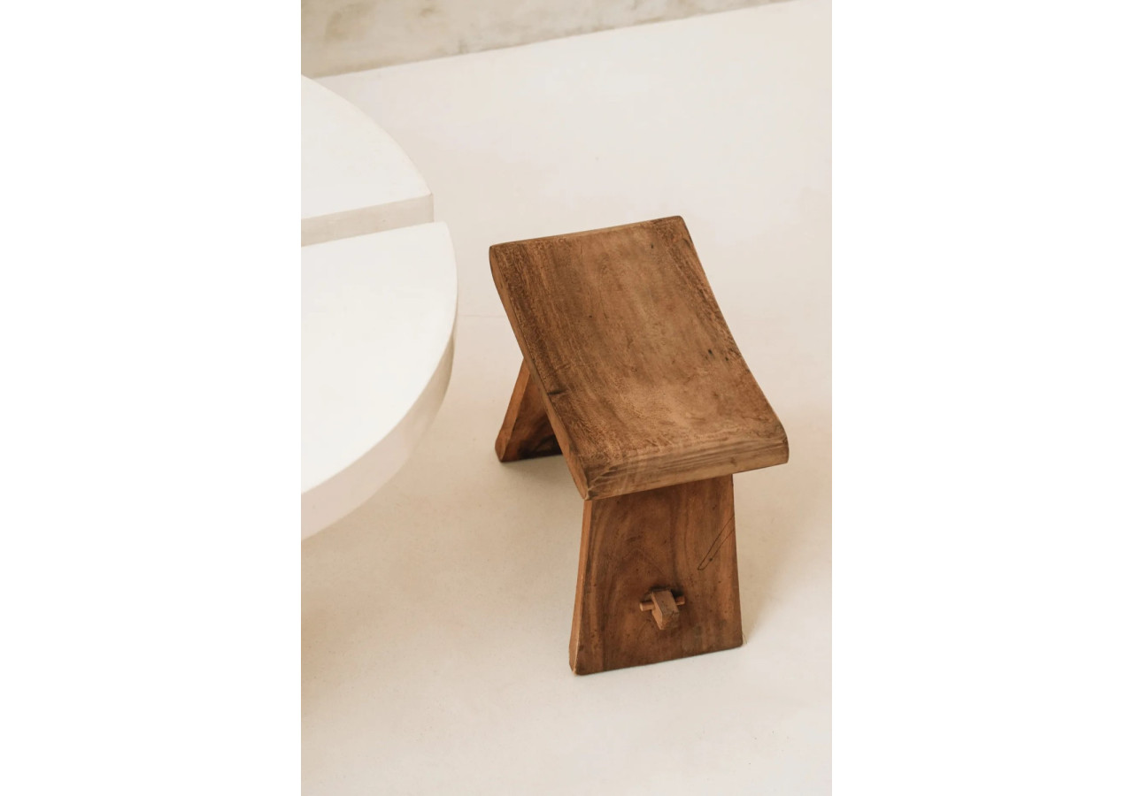 Tabouret Suar - 50 - Élégance Naturelle - JAAM002N-50 - Bazar Bizar