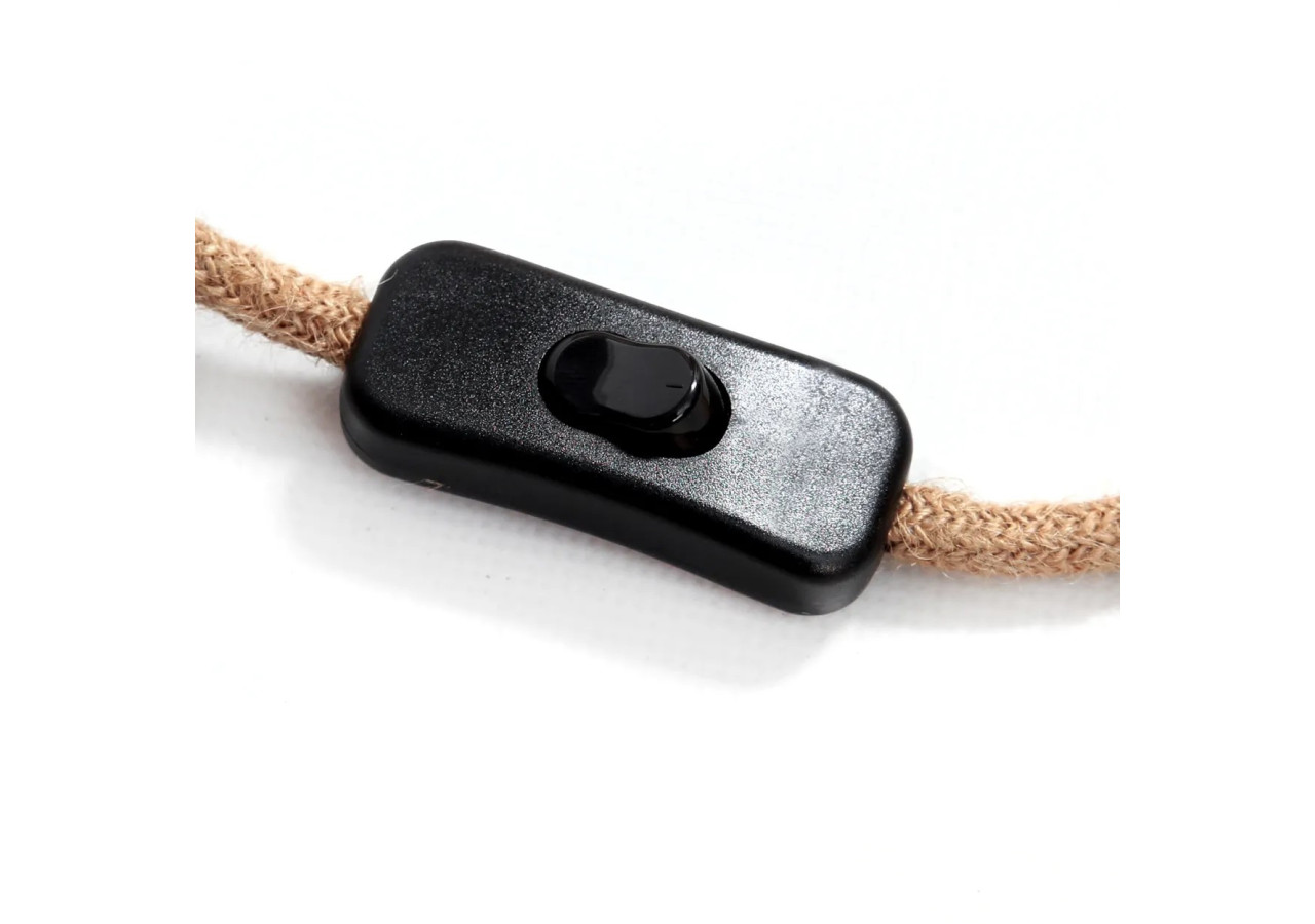 Fitting Luminaire - Noir Naturel - Élégance Durable - FL-JUTE - Bazar Bizar