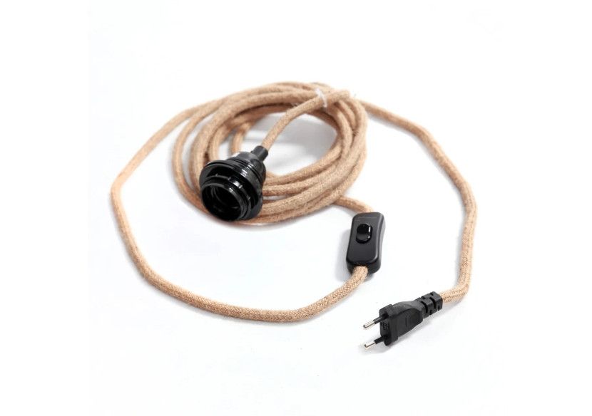 Fitting Luminaire - Noir Naturel - Élégance Durable - FL-JUTE - Bazar Bizar Fitting Luminaire - Noir Naturel - Élégance Durable - FL-JUTE - Bazar Bizar