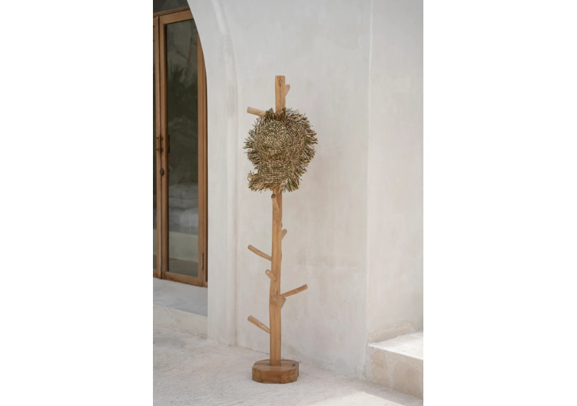 Cintre en Teck - Style Boho Naturel - JAKA007N-160 - Bazar Bizar