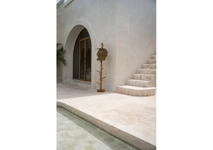 Cintre en Teck - Style Boho Naturel - JAKA007N-160 - Bazar Bizar