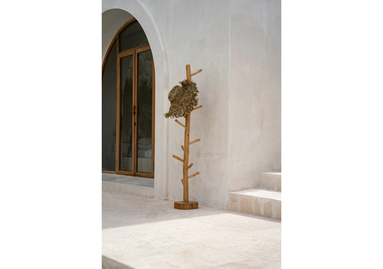 Cintre en Teck - Style Boho Naturel - JAKA007N-160 - Bazar Bizar