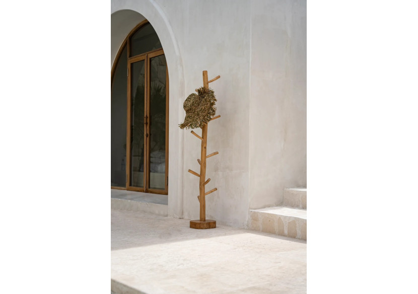 Cintre en Teck - Style Boho Naturel - JAKA007N-160 - Bazar Bizar