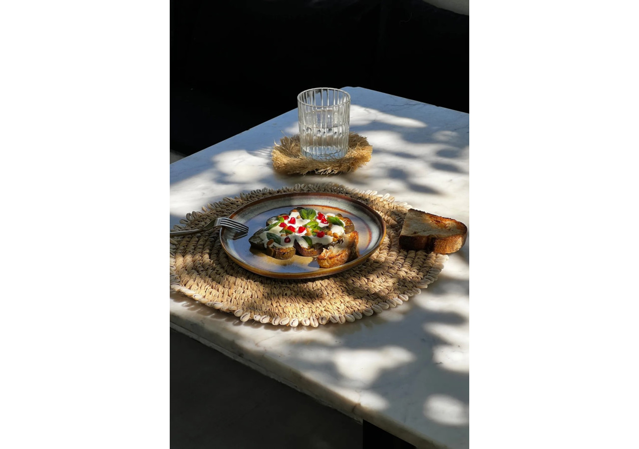 Set de Sous-Plateaux en Herbe Marine - Naturel - BAJN054N - Bazar Bizar