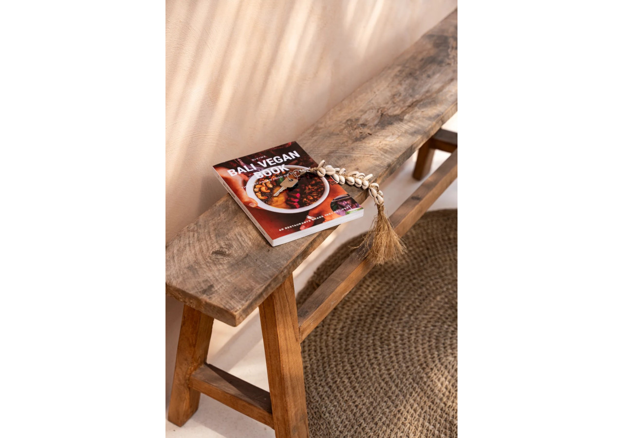 Porte-Clés en Raffia - Blanc Naturel - BAJN072NW - Bazar Bizar