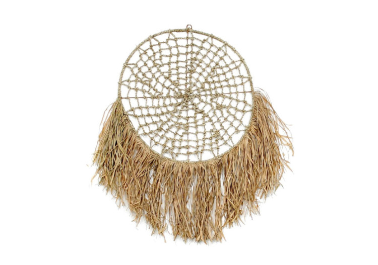 Attrape-Rêves en Raffia - Naturel 40 - BAJN111N-70 - Bazar Bizar