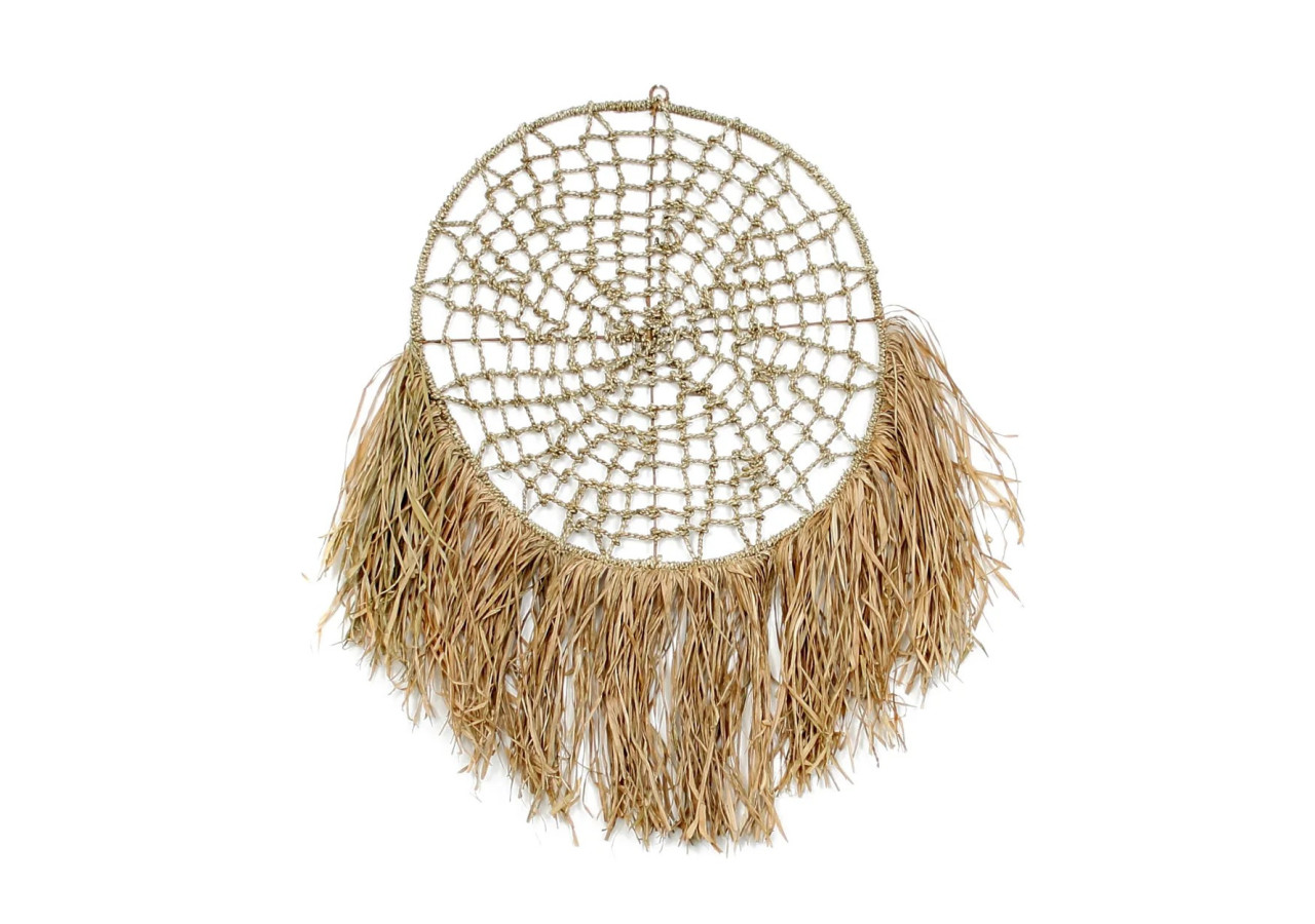 Attrape-Rêves en Raffia - Naturel 40 - BAJN111N-70 - Bazar Bizar