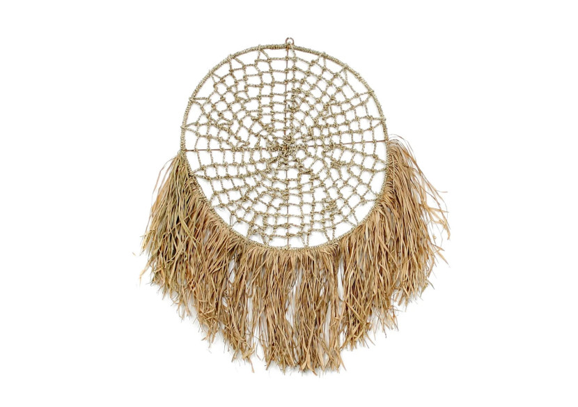 Attrape-Rêves en Raffia - Naturel 40 - BAJN111N-70 - Bazar Bizar