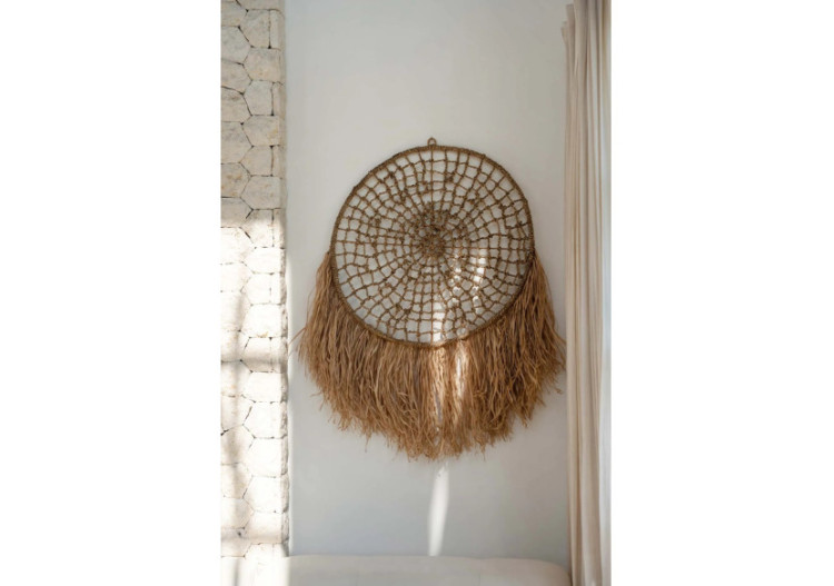 Attrape-Rêves en Raffia - Naturel 40 - BAJN111N-70 - Bazar Bizar 2