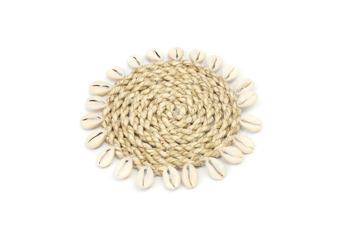 Sous-Verres en Herbe Marine - Naturel - BAJN055N - Bazar Bizar