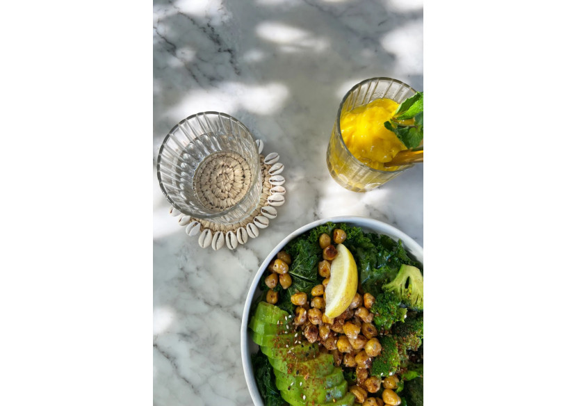 Sous-Verres en Herbe Marine - Naturel - BAJN055N - Bazar Bizar