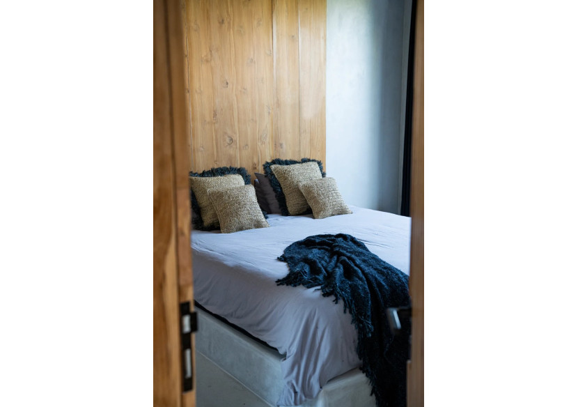 Housse de Coussin en Raffia - Naturel 40x40 - BAJN103N-M-40X40 - Bazar Bizar