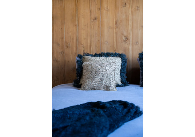 Housse de Coussin en Raffia - Naturel 40x40 - BAJN103N-M-40X40 - Bazar Bizar