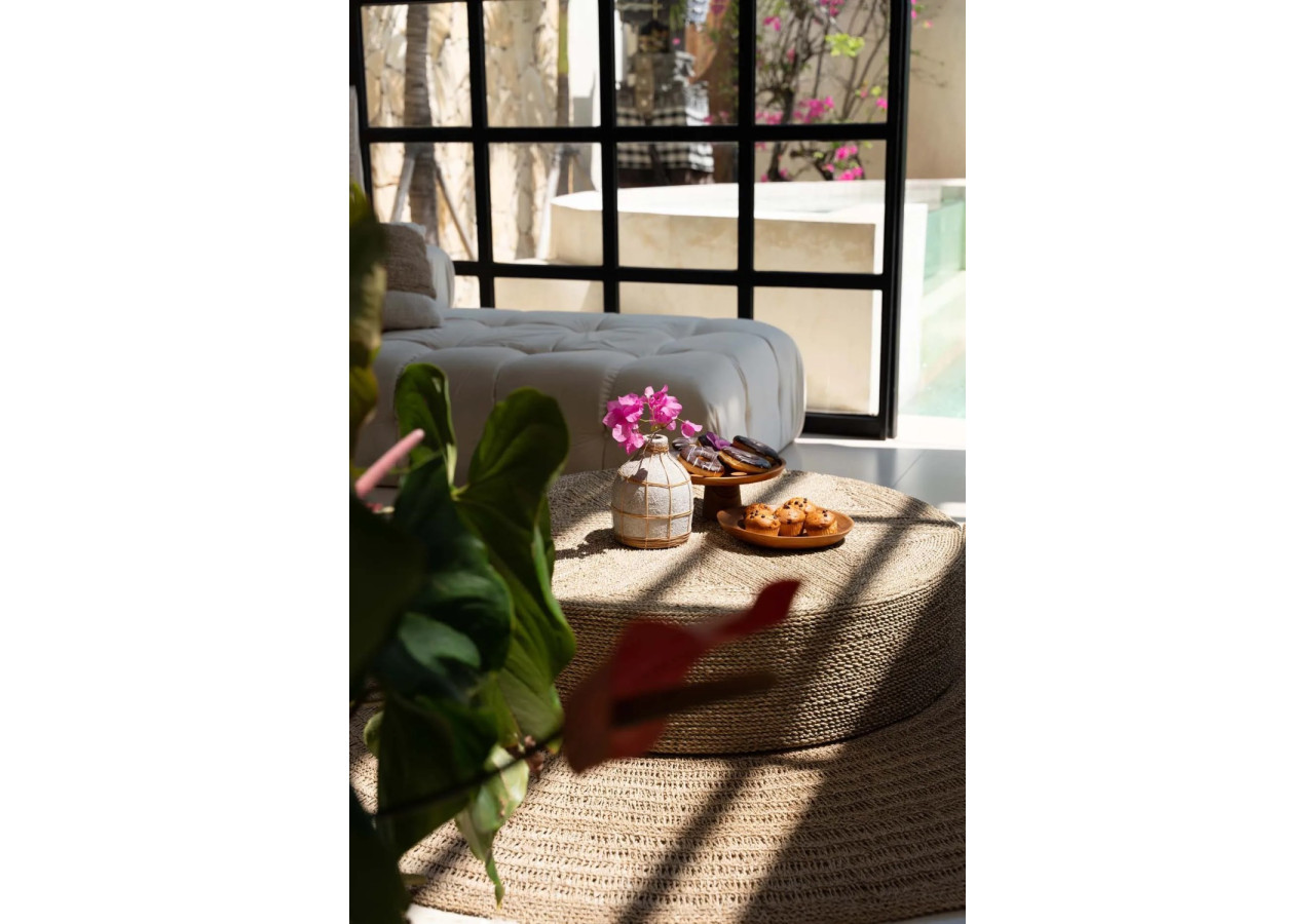 Assiette à Gâteau en Racine de Teck - Grande - BASU400-L - Bazar Bizar