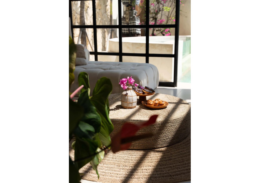 Assiette à Gâteau en Racine de Teck - Grande - BASU400-L - Bazar Bizar