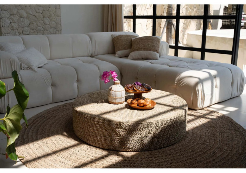 Assiette à Gâteau en Racine de Teck - Grande - BASU400-L - Bazar Bizar