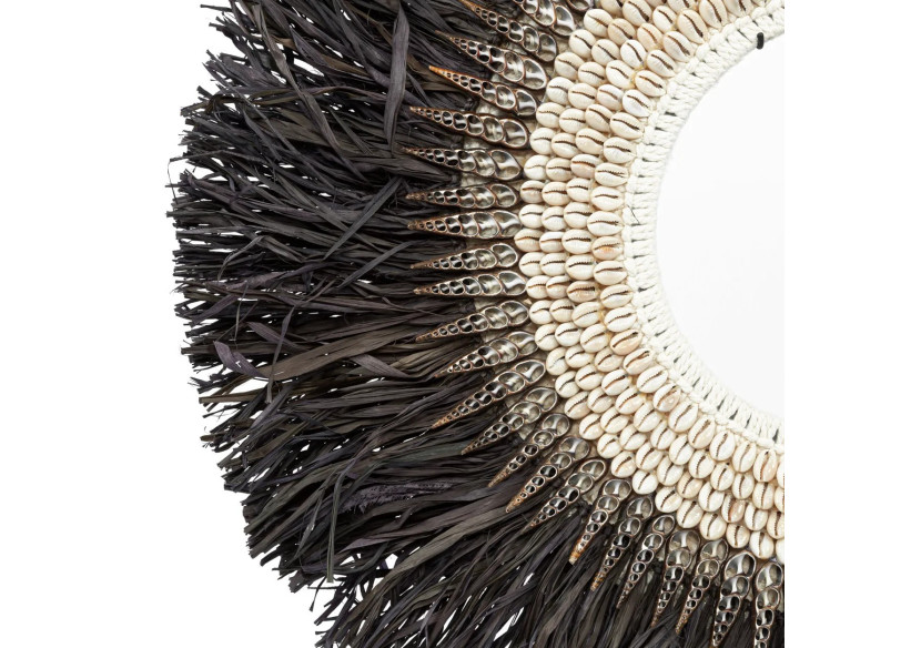 Support en Raffia avec Cerceau - Noir - Grand - JABR015B-L - Bazar Bizar Support en Raffia avec Cerceau - Noir - Grand - JABR015B-L - Bazar Bizar