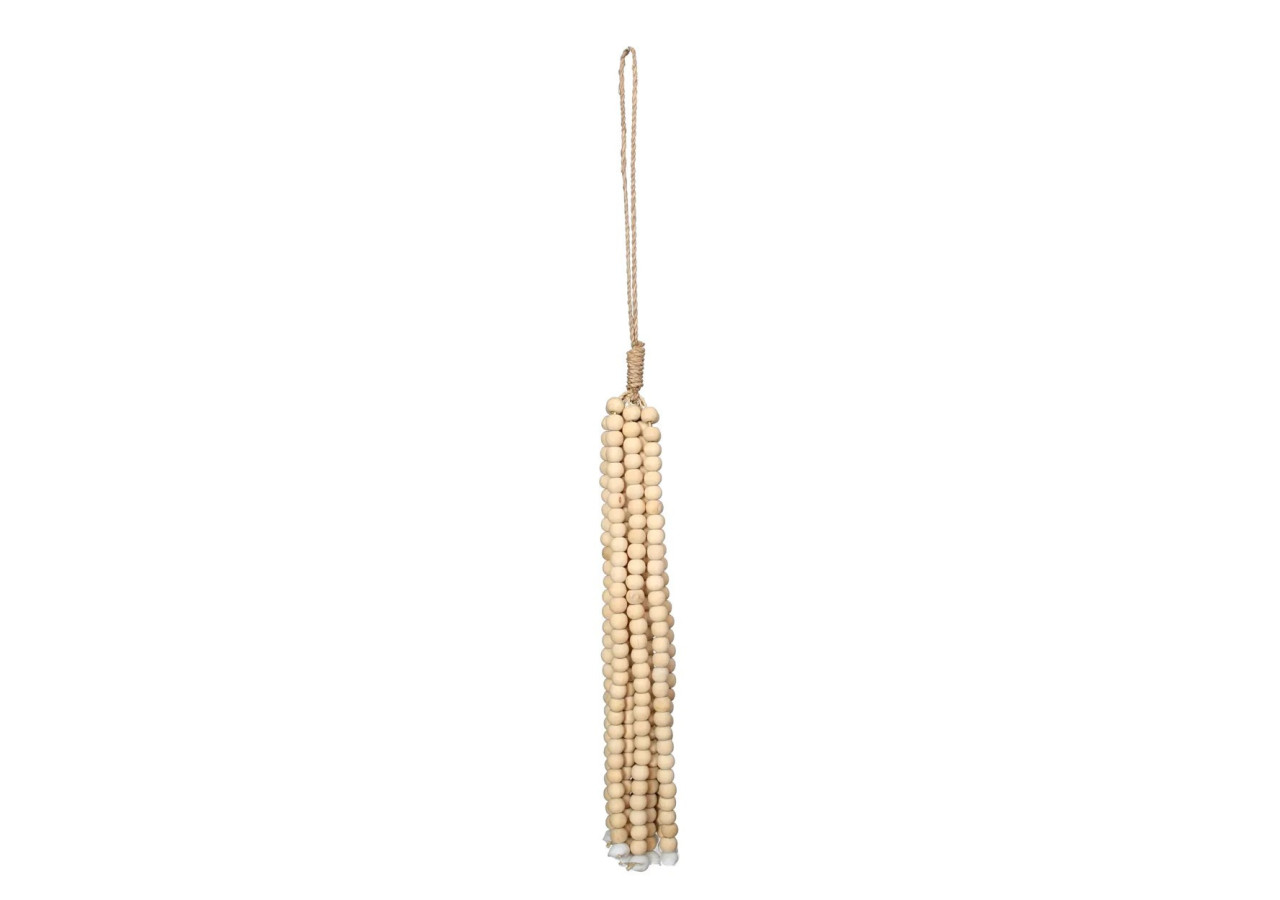 Tassel en Perles en Bois - Naturel - BALE054N - Bazar Bizar