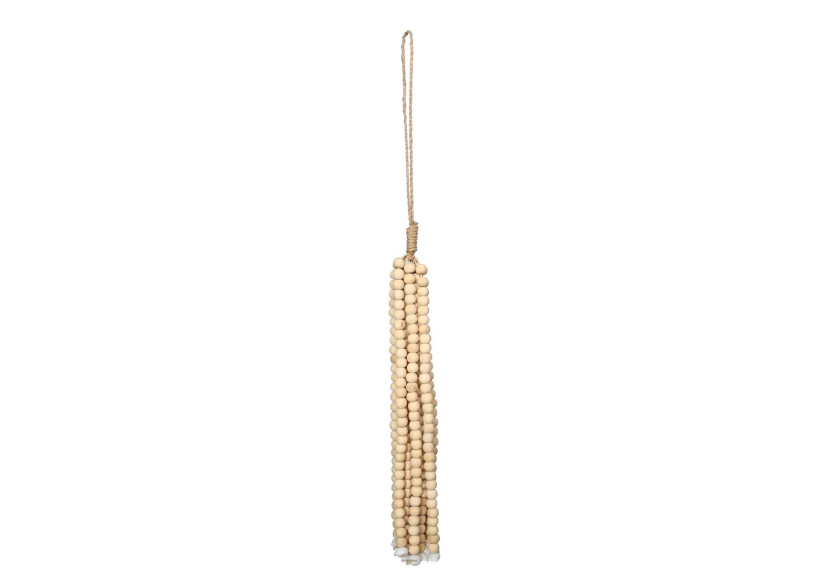 Tassel en Perles en Bois - Naturel - BALE054N - Bazar Bizar