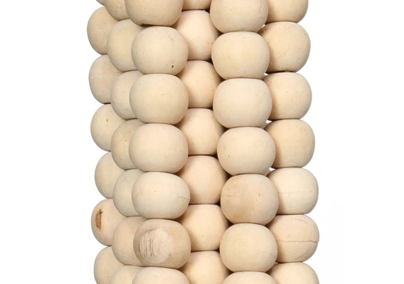 Tassel en Perles en Bois - Naturel - BALE054N - Bazar Bizar