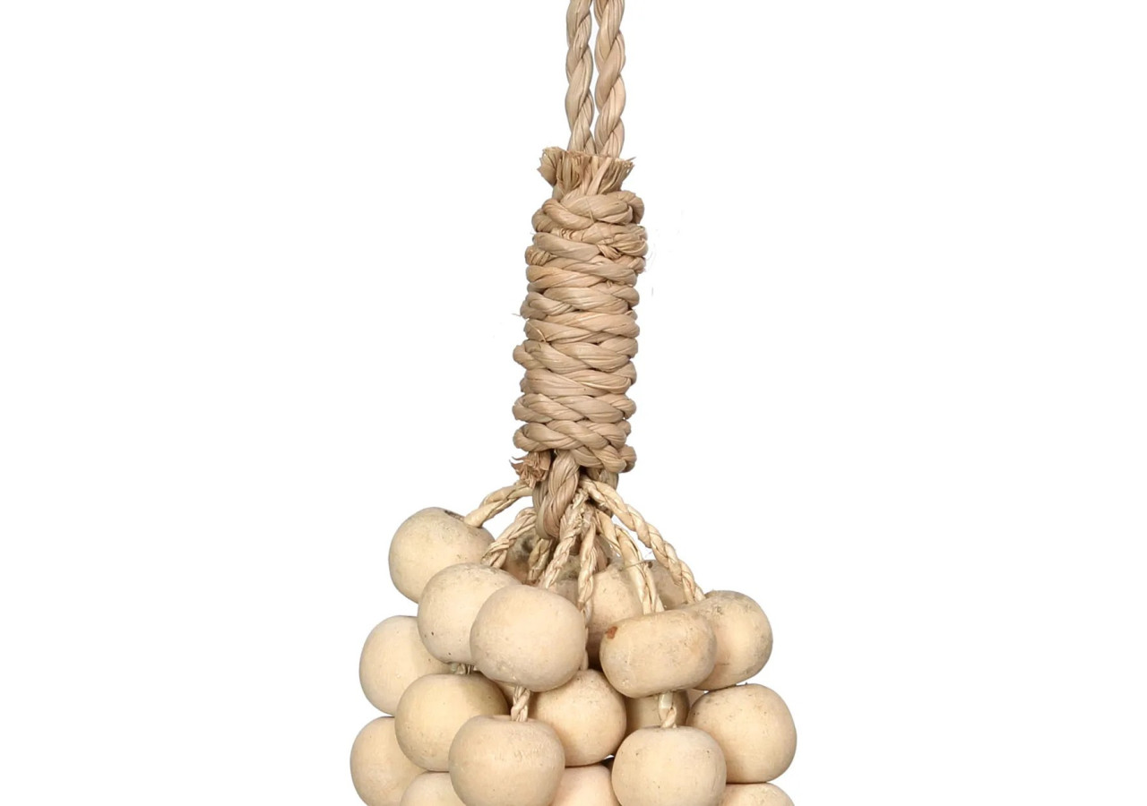 Tassel en Perles en Bois - Naturel - BALE054N - Bazar Bizar