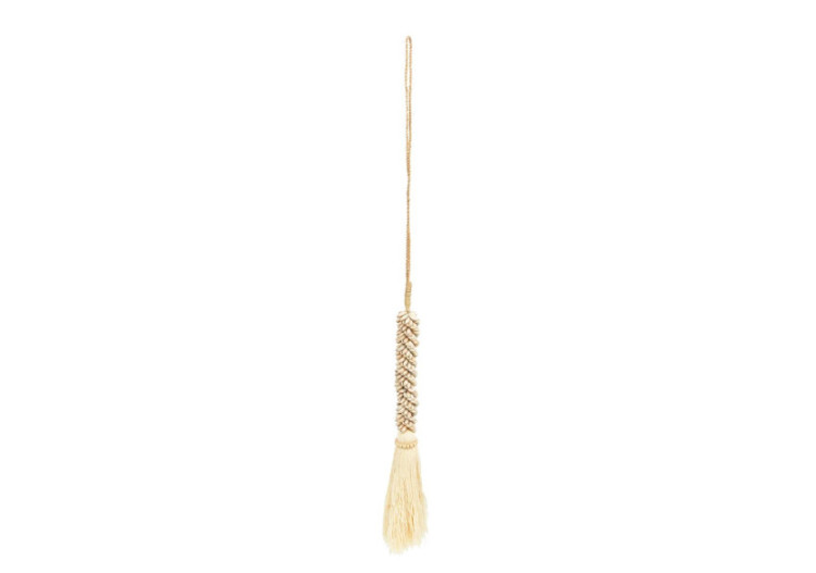 Tassel en Coquillages et Coton - Naturel - BALE053N - Bazar Bizar