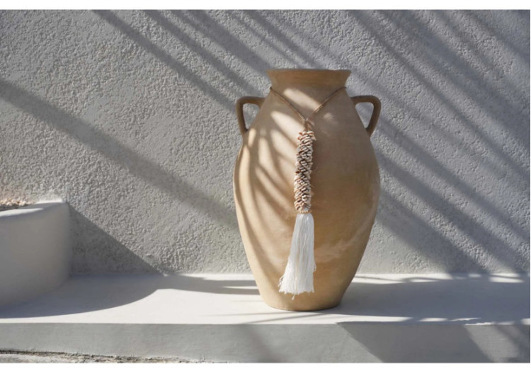 Tassel en Coquillages et Coton - Naturel - BALE053N - Bazar Bizar 2