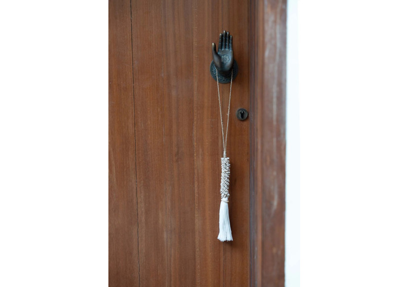 Tassel en Coquillages et Coton - Naturel - BALE053N - Bazar Bizar