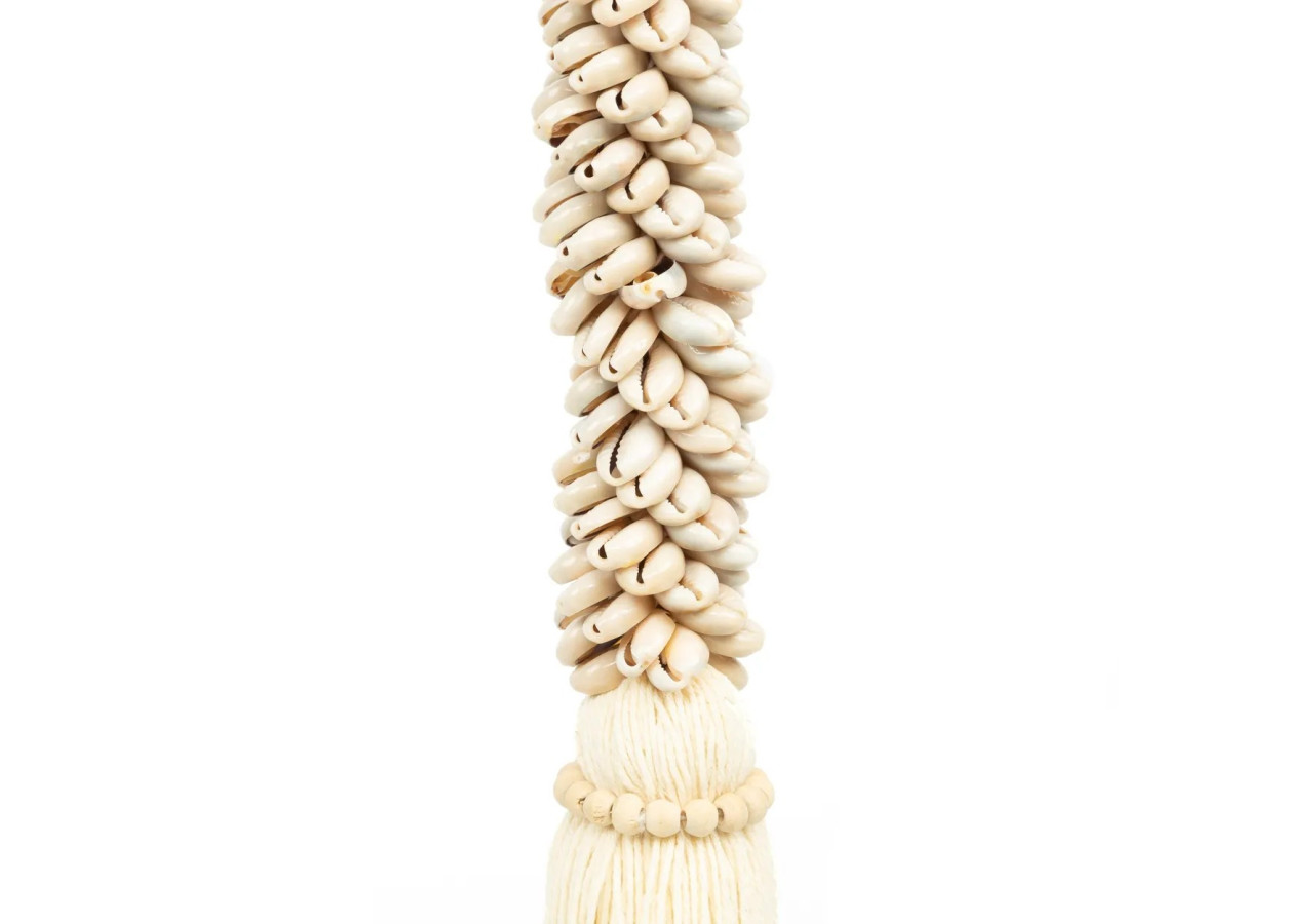 Tassel en Coquillages et Coton - Naturel - BALE053N - Bazar Bizar