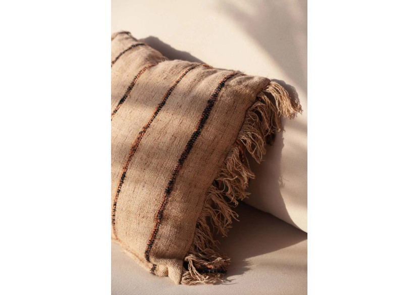 Housse de Coussin The Oh My Gee - Beige Noir - 40x40cm - INIE001BeB-40x40 - Bazar Bizar Housse de Coussin The Oh My Gee - Beige Noir - 40x40cm - INIE001BeB-40x40 - Bazar Bizar