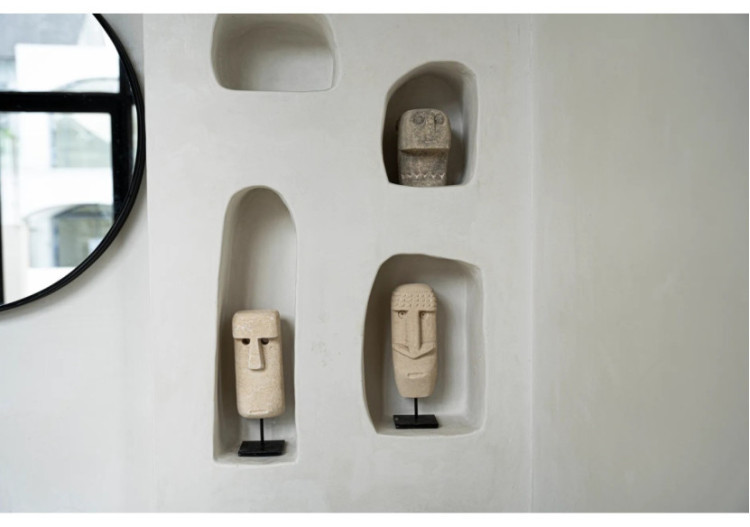 Statue en Pierre Sumba n°20 sur Socle - BAHRA020 - Bazar Bizar 2