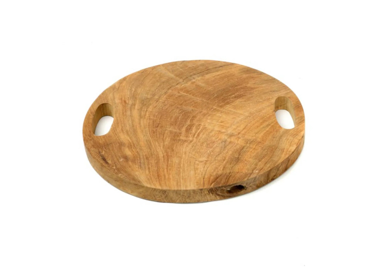 Plateau en Racine de Teck - Naturel - Taille L - JACA021N-L-40 - Bazar Bizar