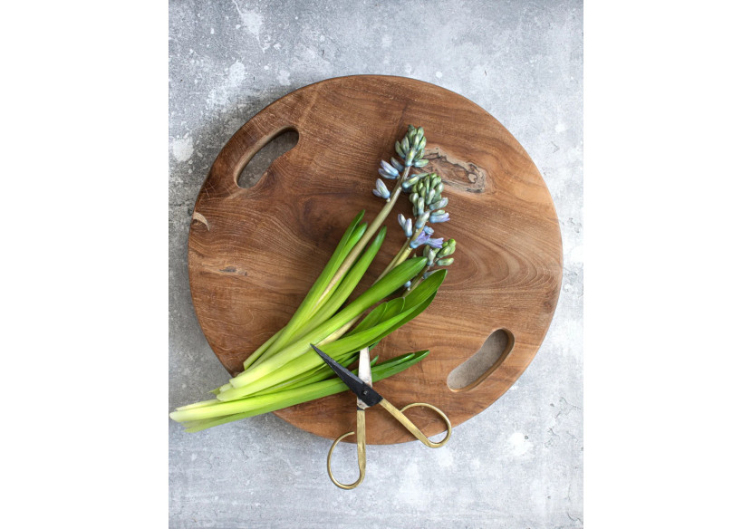 Plateau en Racine de Teck - Naturel - Taille L - JACA021N-L-40 - Bazar Bizar