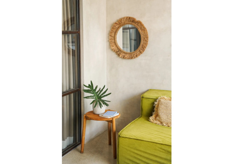 Miroir Tahiti - Naturel - JABR001N-M-60 - Bazar Bizar 2