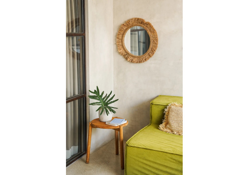 Miroir Tahiti - Naturel - JABR001N-M-60 - Bazar Bizar