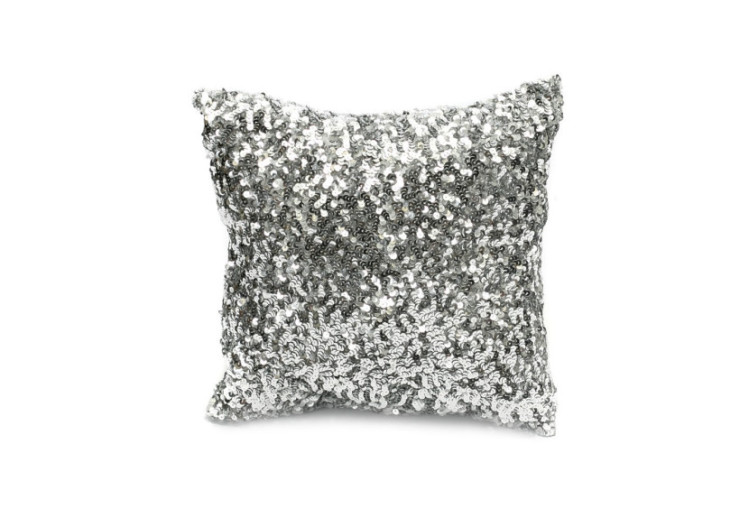 Housse de coussin pailletée - Argent - 40x40 cm - INPG004S-40x40 - Bazar Bizar