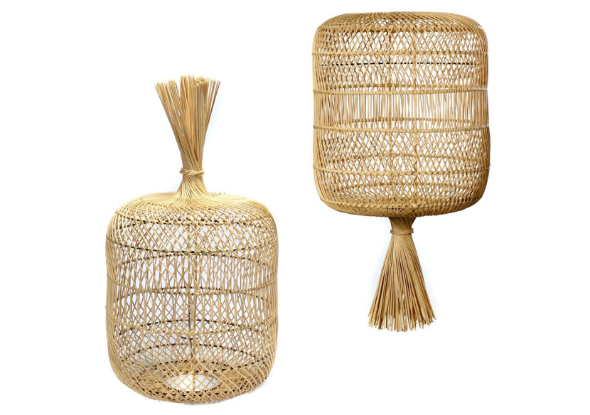 Lampe Dumpling - Naturelle - L - BAYU004N-L-40x70 - Bazar Bizar