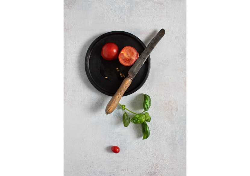 Assiette brûlée - Noire - S - JAES006B-S - Bazar Bizar