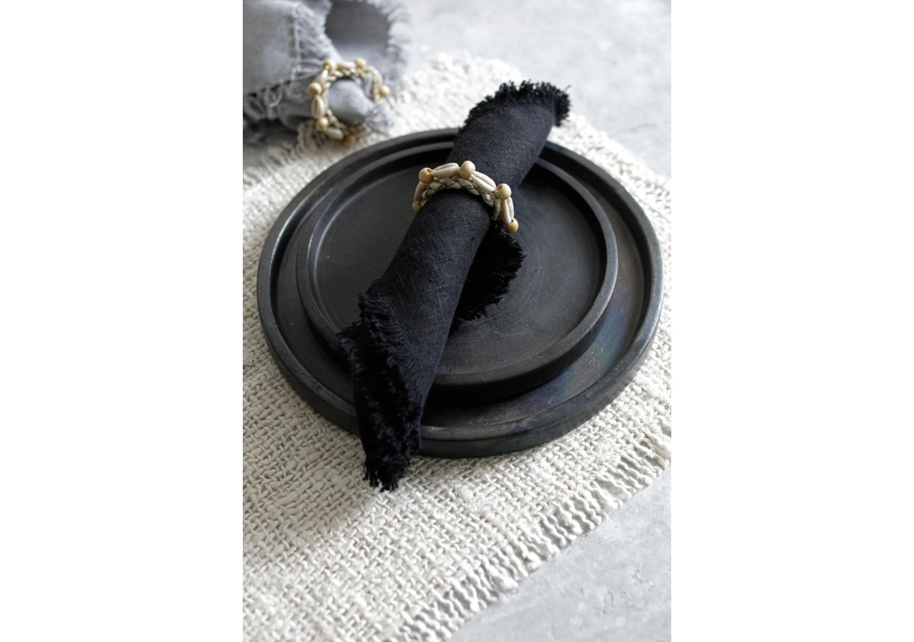 Assiette brûlée - Noire - S - JAES006B-S - Bazar Bizar