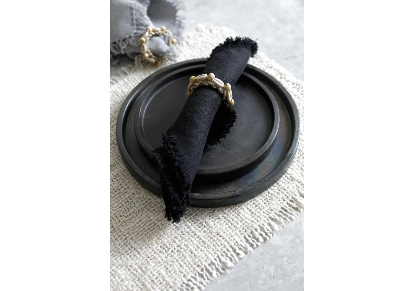 Assiette brûlée - Noire - S - JAES006B-S - Bazar Bizar