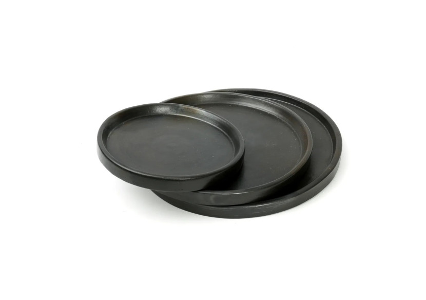 Assiette brûlée - Noire - S - JAES006B-S - Bazar Bizar