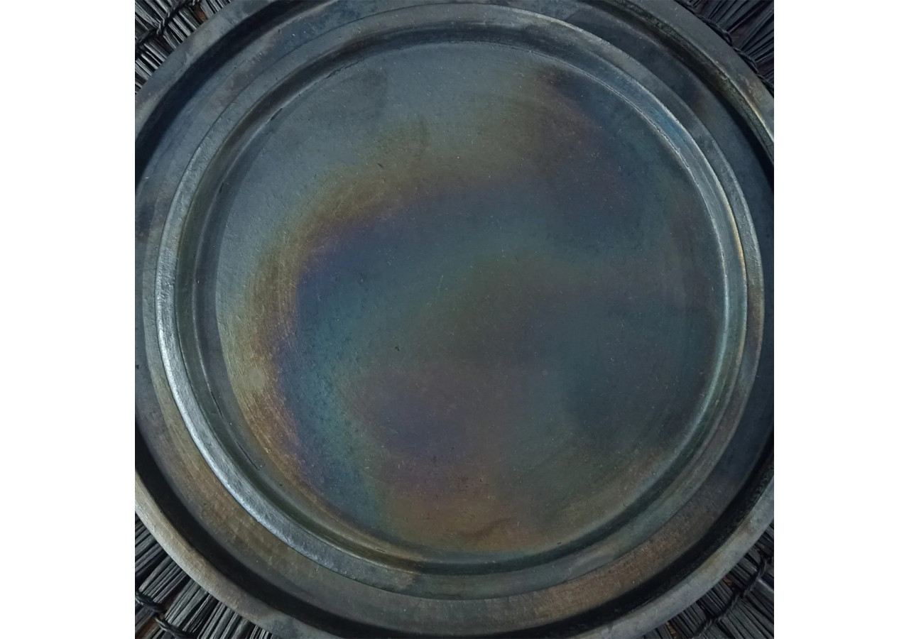 Assiette brûlée - Noire - S - JAES006B-S - Bazar Bizar