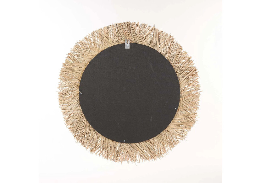 Miroir Rotan Naturel - Élégant cadre tissé - BALE034N-M-65 - Bazar Bizar